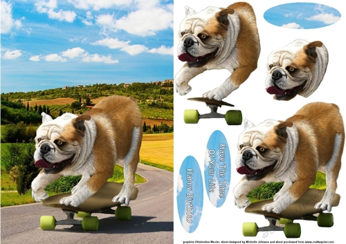 Outta My Way (Bulldog) Card Front