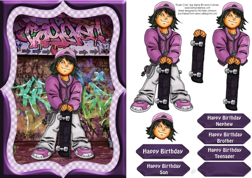 Ryder Cole Skateboarder Card Front 1