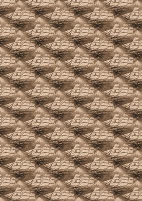 Old Sailing Ship Sepia Background