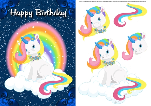 My Little Unicorn Card Front