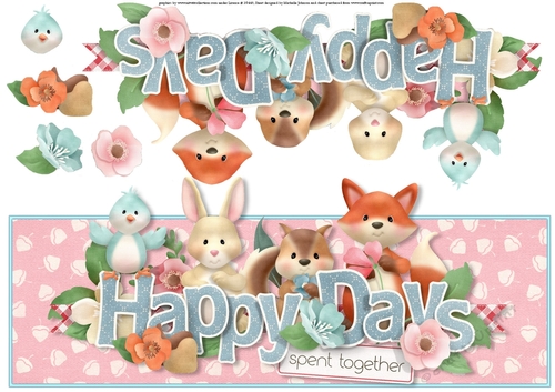 Forever Friends Happy Days Over The Top Large Card