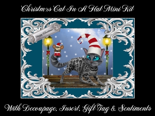 Christmas Cat In A Hat Mini Kit