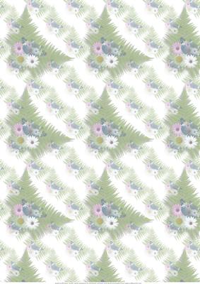 Floral, Fern and Butterfly Vellum