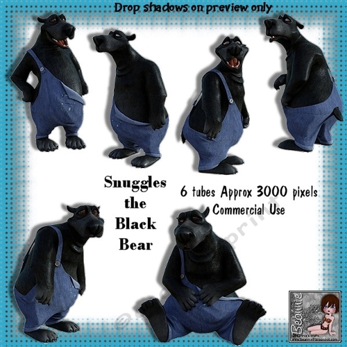 6 Snuggles The Black Bear Posers