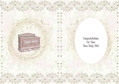 Baby Girl in Shabby Chic Insert