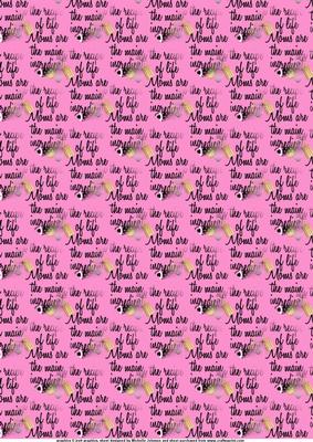Recipe of Life Mom Background Pink
