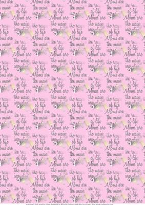Recipe of Life Mom Vellum Pink