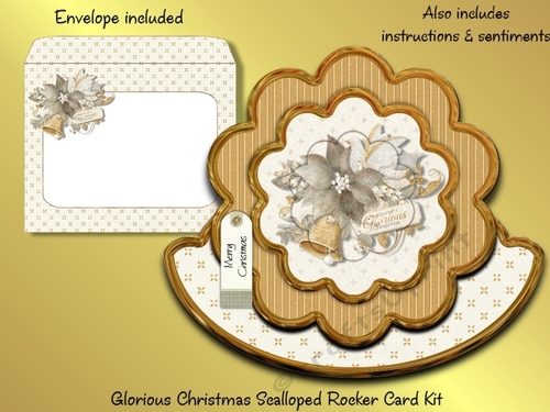 Glorious Christmas Scalloped Rocker Card Kit