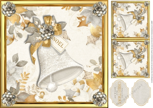 8x8 Glorious Noel Bell Topper