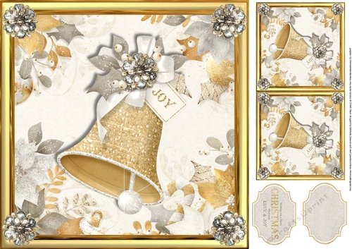 8x8 Glorious Joy Bell Topper