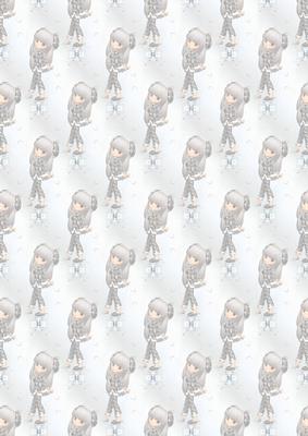 Cute Oriental Girl Vellum