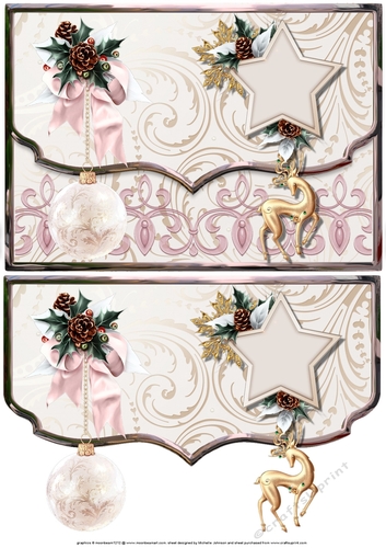 Christmas Decorations Faux Envelope Card