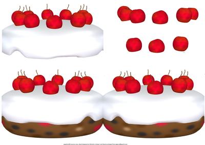 Cherry on Top Cake Shaped Quick Card
