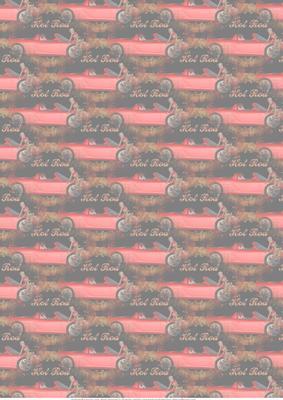 Hot Rod Car Vellum