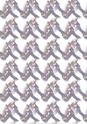 British Rollerblade Girl Vellum