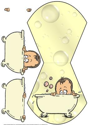 Bath Time Peek a Boo Wobble Card
