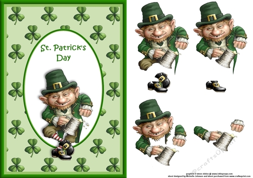 St Patricks Day Jig Card Front