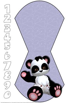 Panda Plushie 1 Wobble Card Wit Ages
