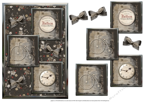 The Olden Days Three Square Quick Card Male