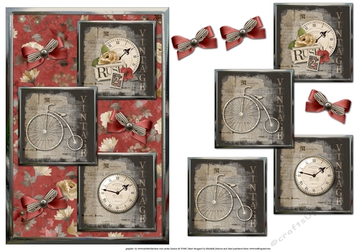 The Olden Days Three Square Quick Card Female
