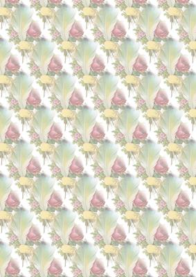 Victorian Vintage Floral Bouquet Vellum