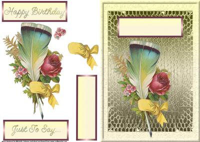 Victorian Vintage Floral Bouquet Quick Card Front