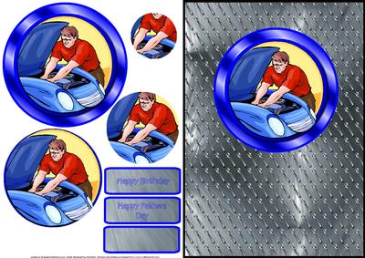 Mechanic Card Front with Oval Pyramage