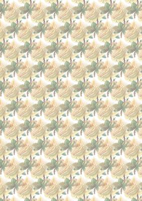 Yellow Vintage Rose Vellum