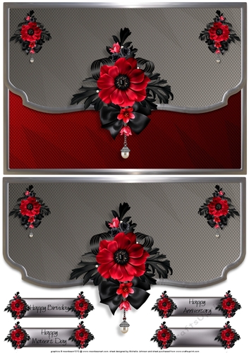 Dior Scalloped Edge Faux Envelope Card