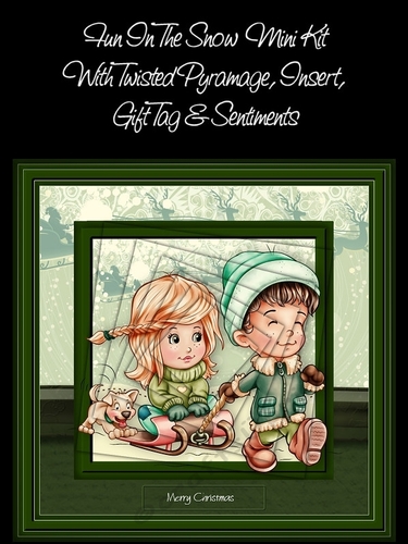 Fun In The Snow Twisted Pyramid Card Kit