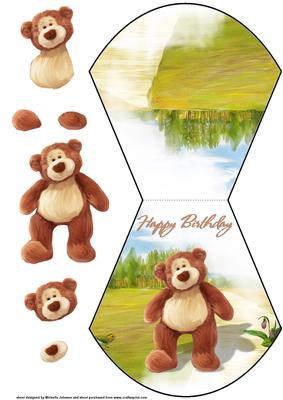 If You Go Down to the Woods Today Wobble Card