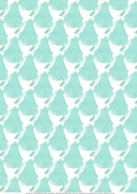 Green Party Dress Vellum