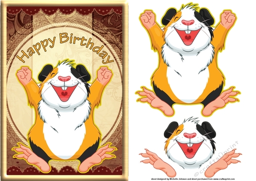 Happy Guinea Pig Card Front