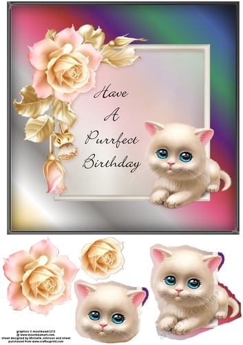 Purrfect Birthday Cat Card 10