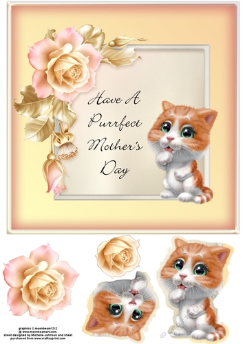 Purrfect Mothers Day Cat Card 5