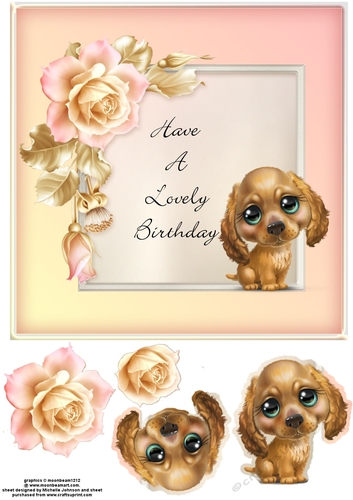 Lovely Birthday Dog Card 1
