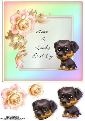 Lovely Birthday Dog Card 3