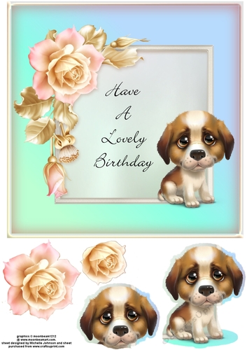 Lovely Birthday Dog Card 4