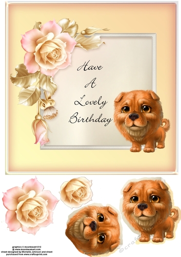 Lovely Birthday Dog Card 5