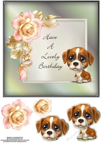 Lovely Birthday Dog Card 9