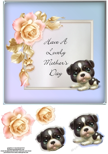 Lovely Mothers Day Dog Card 2
