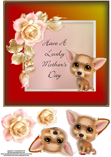 Lovely Mothers Day Dog Card 7