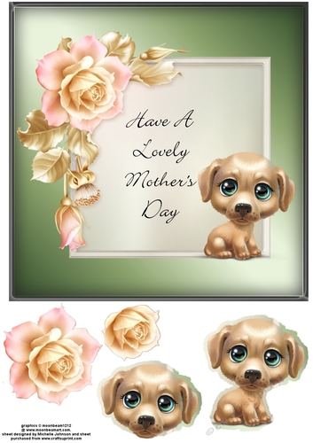 Lovely Mothers Day Dog Card 11