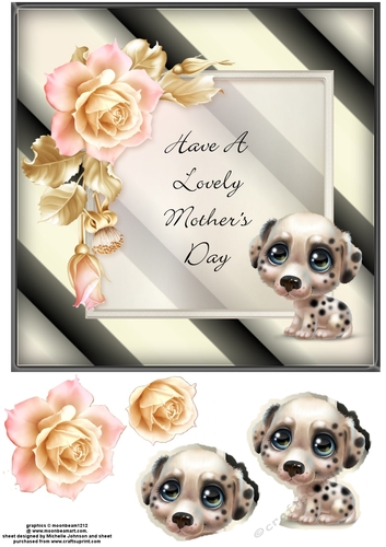 Lovely Mothers Day Dog Card 14
