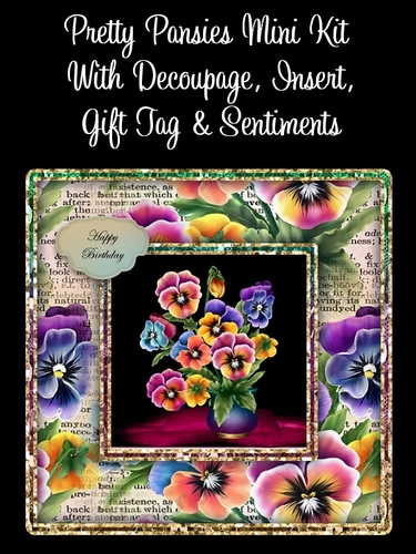 Pretty Pansies 8x8 Card Kit (Multi-Use)