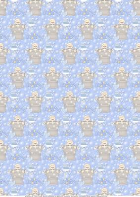 New Baby Boy Bathtime Vellum