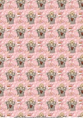New Baby Girl Bathtime Background