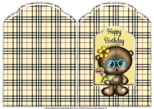 Teddy Bear Scalloped Top Quick Card 1