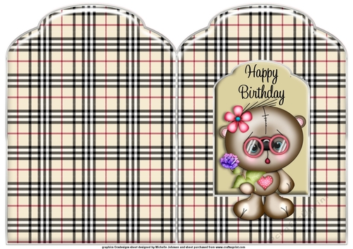 Teddy Bear Scalloped Top Quick Card 2