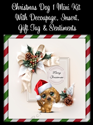Christmas Dog 8x8 Mini Kit